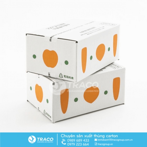 THÙNG CARTON ĐỰNG TRÁI CÂY XUẤT KHẨU