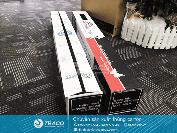 THÙNG CARTON ĐỰNG GỖ VÁN SÀN