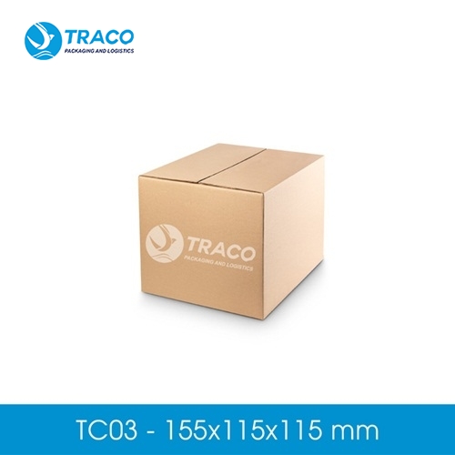 Thùng hộp carton 155X115X115 mm Combo100 TC03CB100