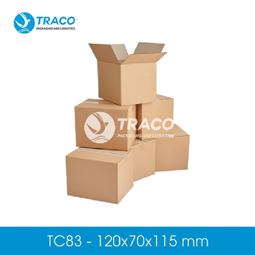 Thùng hộp carton 120x70x115 mm TRACO TC83CB100
