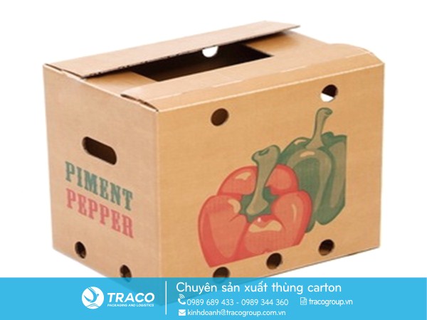 Thùng Carton Đựng Trái Cây Nông Sản